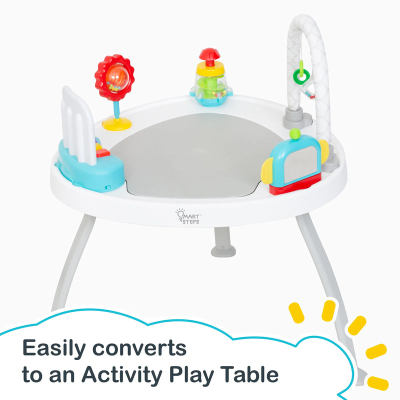 Smart Steps 3-in-1 Bounce N’ Play Activity Center PLUS easily converts to an activity play table