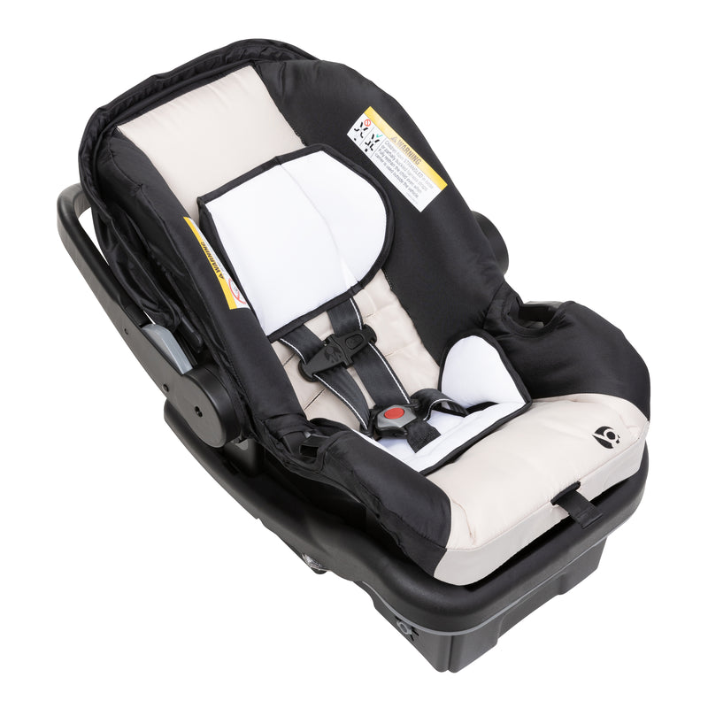 Top view of the seat pad and harness of the Baby Trend EZ-Lift PLUS Infant Car Seat with Cozy Cover