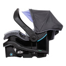 Load image into gallery viewer, Side view with the handle rotated into anti-rebound bar position of the Baby Trend EZ-Lift PRO Infant Car Seat