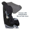 Baby Trend Cover Me 4-in-1 Convertible Car Seat has canopy with independent flip out side visors