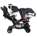 Load image into gallery viewer, Baby Trend Sit N' Stand Double Stroller can be combined with an infant car seat to create a travel system