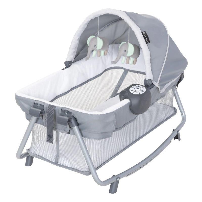 Baby Trend Lil’ Snooze Deluxe III Nursery Center Playard with removable rocking bassinet