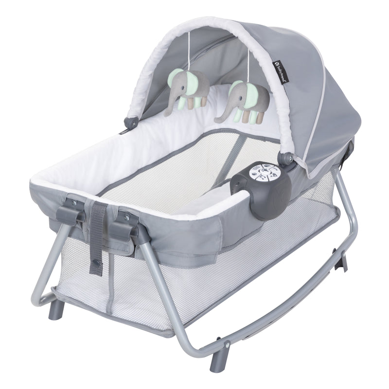 Baby Trend Lil’ Snooze Deluxe III Nursery Center Playard with removable rocking bassinet