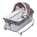 Load image into gallery viewer, Baby Trend Lil’ Snooze Deluxe III Nursery Center Playard with removable rocking bassinet