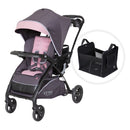Load image into gallery viewer, Baby Trend Sit N’ Stand 5-in-1 Shopper Plus Stroller in pink and grey