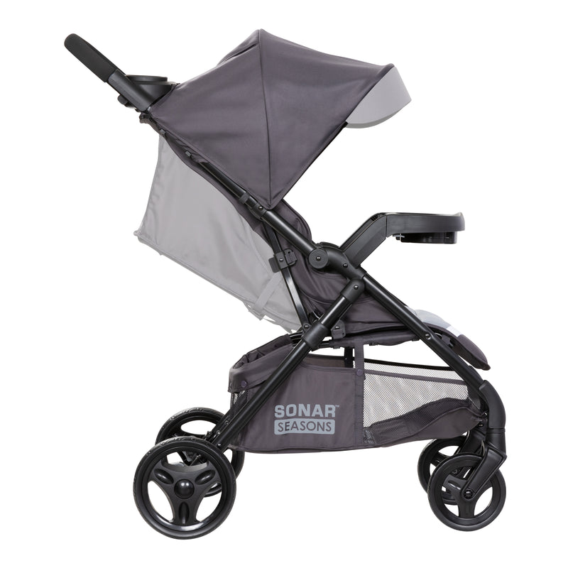Baby Trend Sonar Seasons Stroller with reclining seat and canopy with visor for shades
