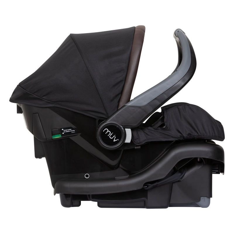 Infant car seat handle convert into a rebound bar on the MUV by Baby Trend Ally 35 Infant Car Seat 