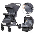 Baby Trend Passport Cargo Travel System with EZ-Lift 35 PLUS Infant Car Seat with extra storage pouch in the back of child seat