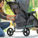 Load image into gallery viewer, Baby Trend EZ Ride Stroller Travel System includes large storage basket with rear access