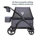 Load image into gallery viewer, Baby Trend Expedition 2-in-1 Stroller Wagon PLUS with air flow mosquito netting keeps children protected