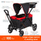 Baby Trend Tour 2-in-1 Stroller Wagon in red and black neutral colors