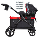 Load image into gallery viewer, Baby Trend Tour 2-in-1 Stroller Wagon includes universal infant car seat adapter